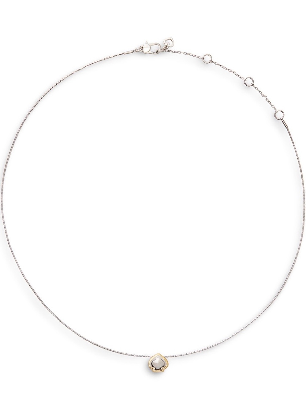 NWT Kate Spade Sculpted Spade Pendant Necklace, 16-19"